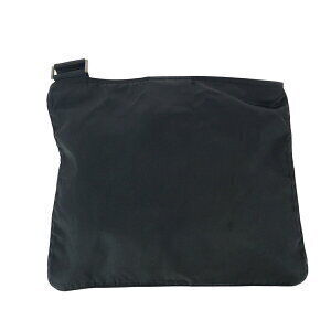 Prada Bag nylon black Tessuto Shoulder plate logo triangular